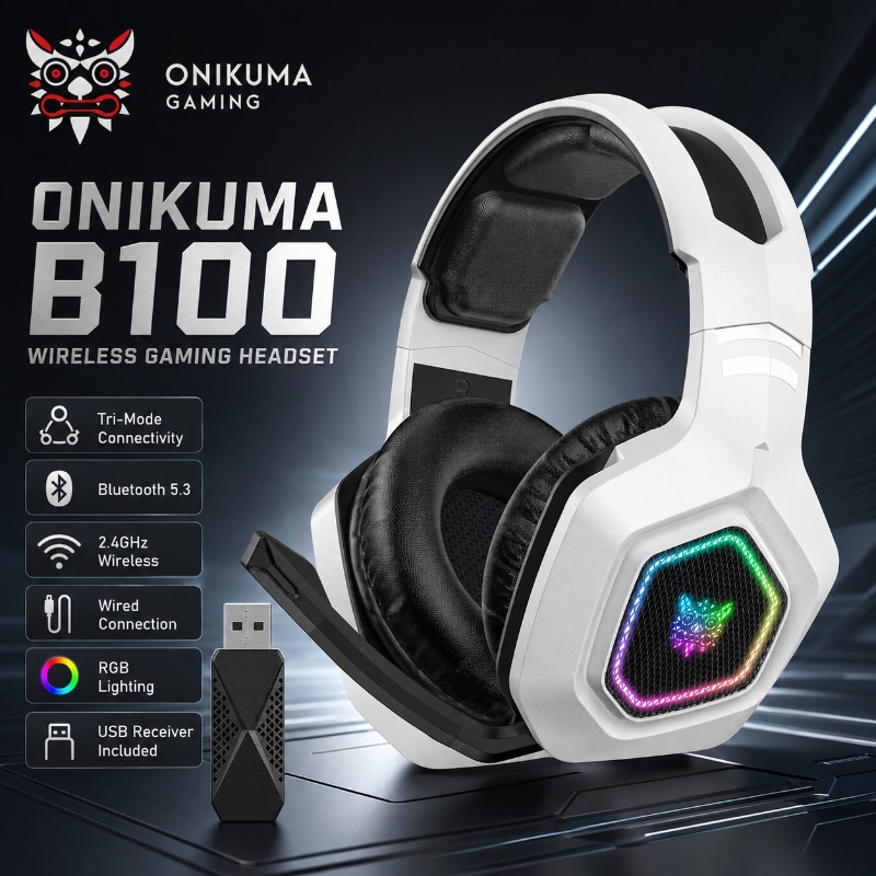 Gaming Console In Amazon - Bezprzewodowy zestaw słuchawkowy do gier ONIKUMA