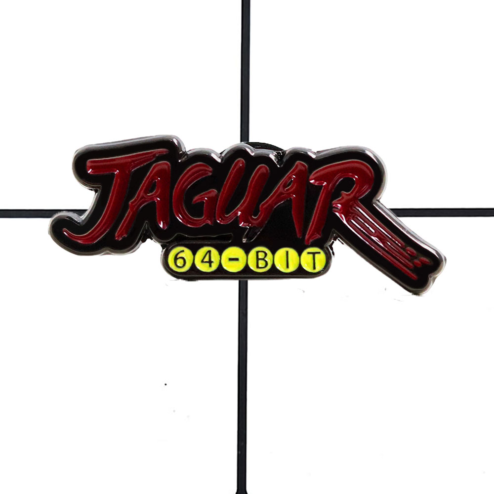 Gaming Console Letters - Przypinka Broszka Logo Konsoli Jaguar 64