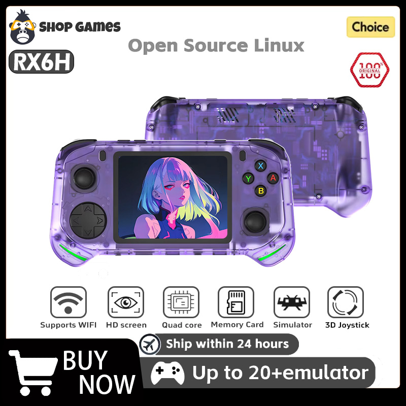 Gaming Console R36 Ultra - Konsola Retro RX6H, System Linux, Ekran