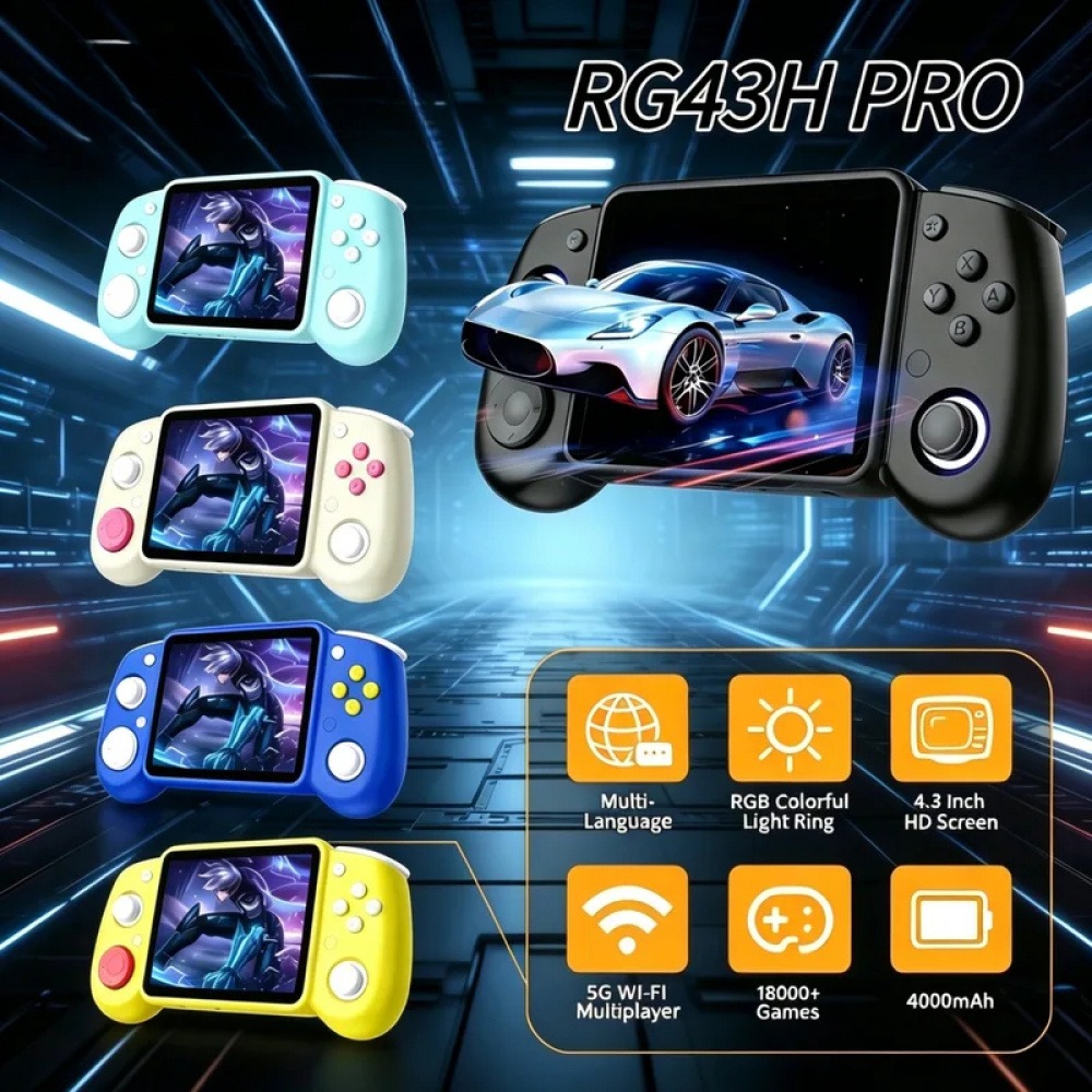 Q21 Gaming Console - RG43H Pro Przenośna Retro Konsola do
