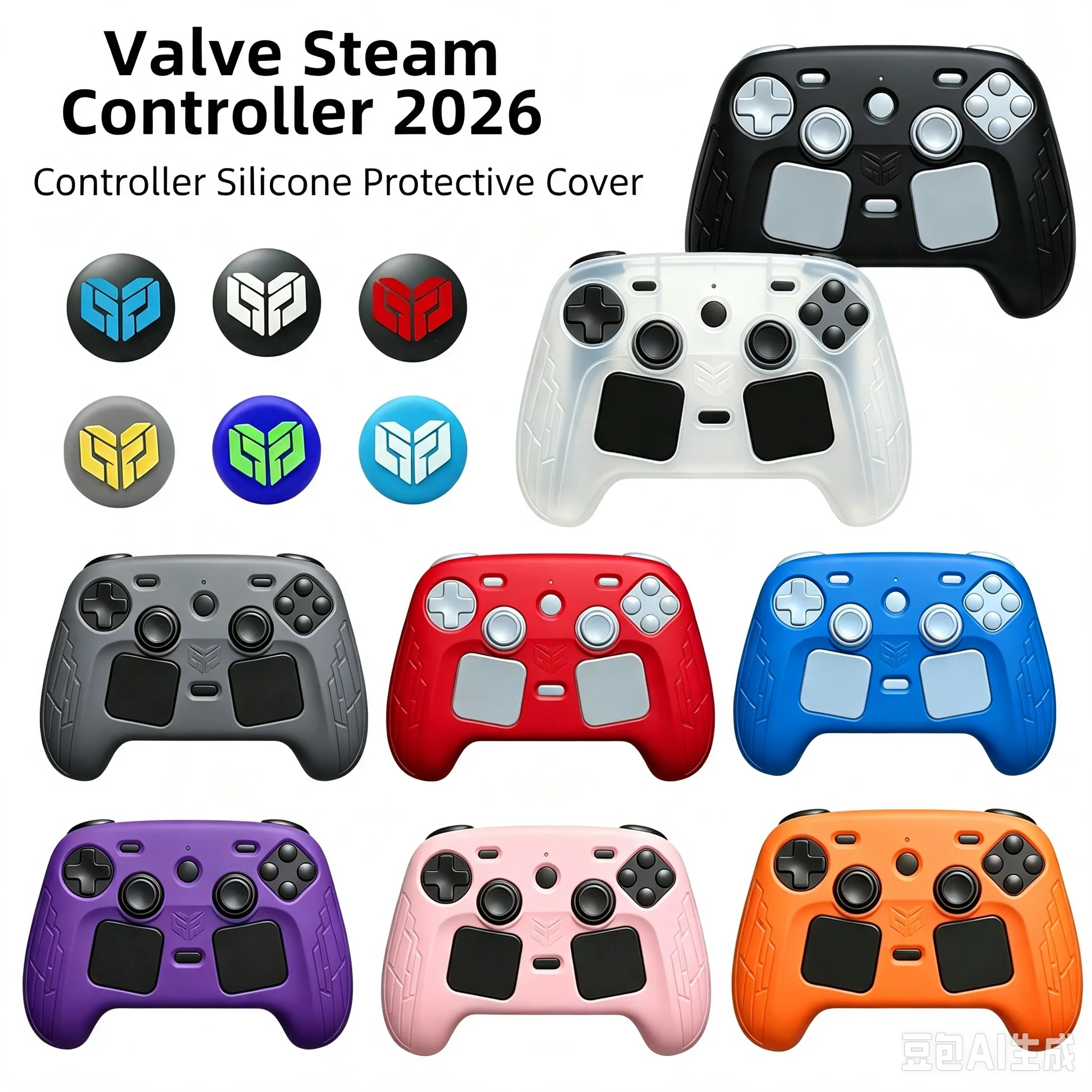 Ps5 Controller Cover - Antypoślizgowa osłona kontrolera do Steam Controller