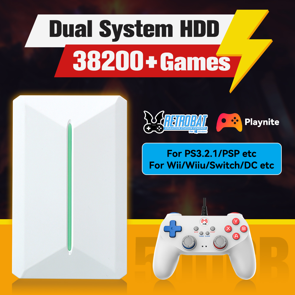 Gaming Console Box - Retrobat&Playnite System HDD Retro konsola do