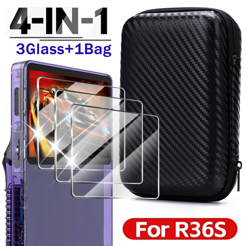Gaming Console R36S - Etui 4 w 1 + szkło