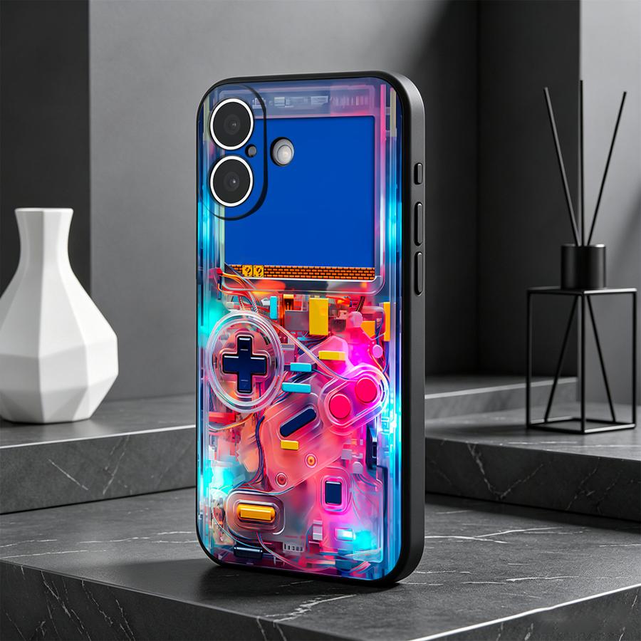 Gaming Console Apple - Kolorowe etui na telefon w stylu