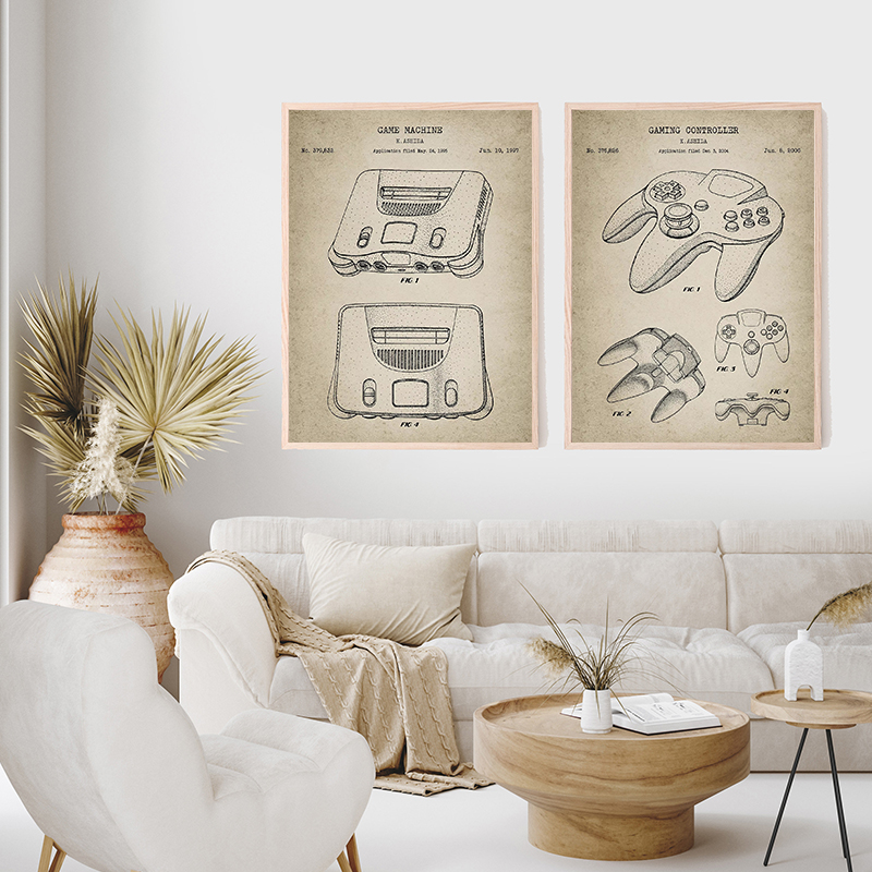 Plakat z planem klasycznej kon – Gaming Console Zone recenzja i cena