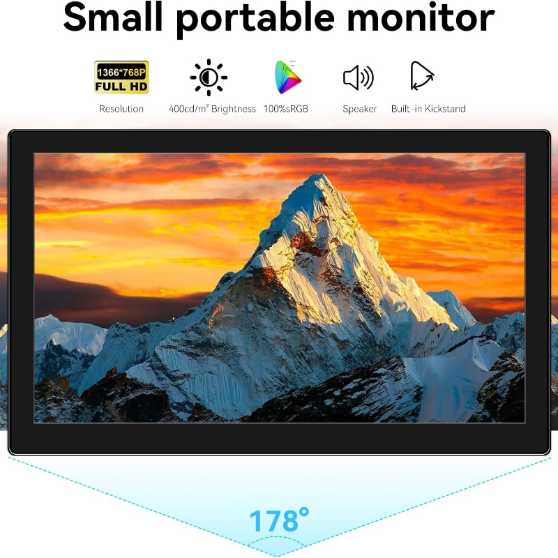 Mały monitor dotykowy 10,1 cal – Gaming Console App recenzja i cena