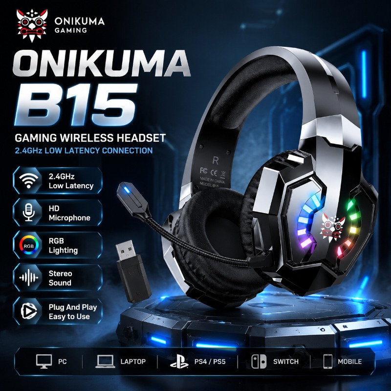 ONIKUMA B15 Bezprzewodowy zest – Gaming Console In Amazon recenzja i cena