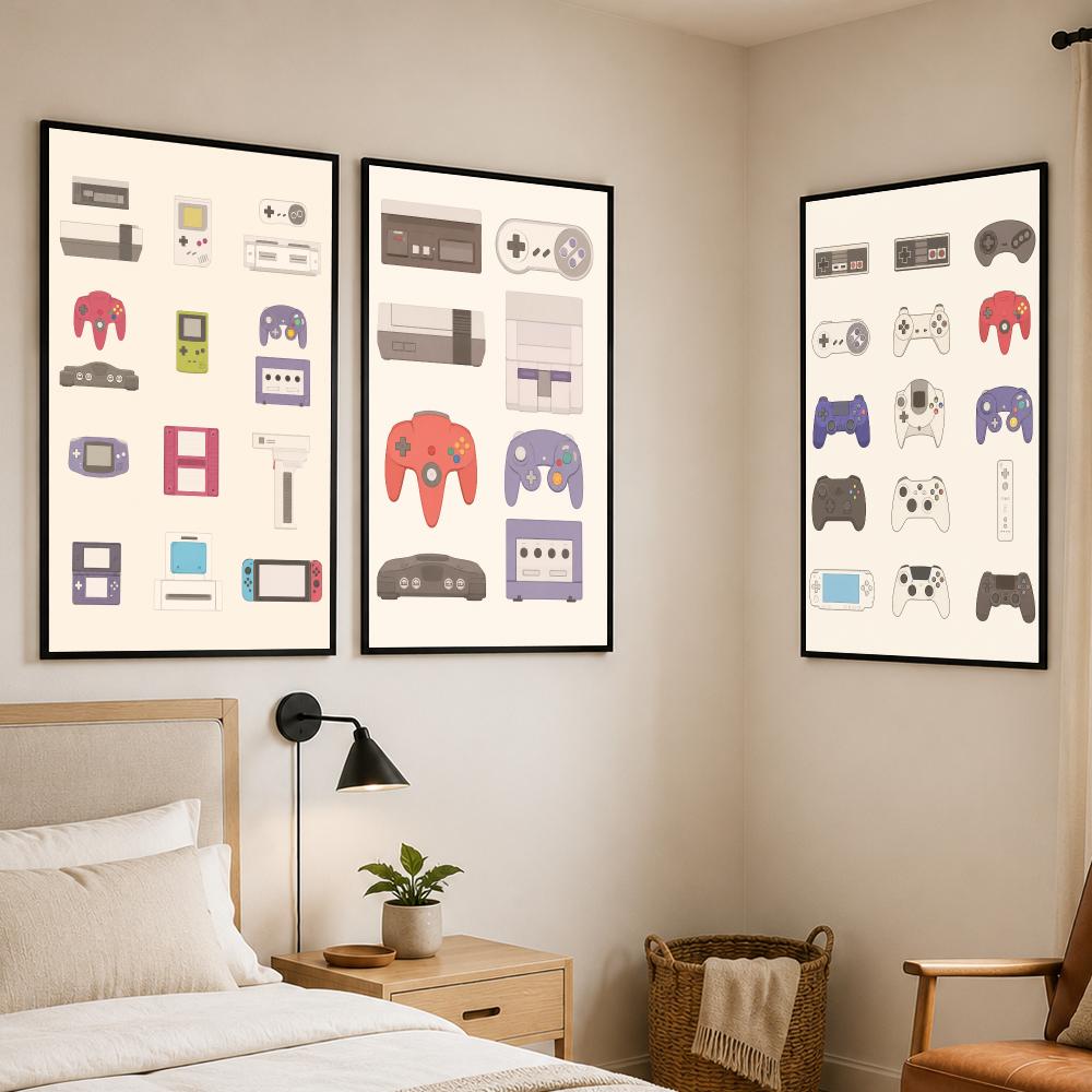 Plakat z motywem konsoli do gi – Gaming Console Cafe recenzja i cena