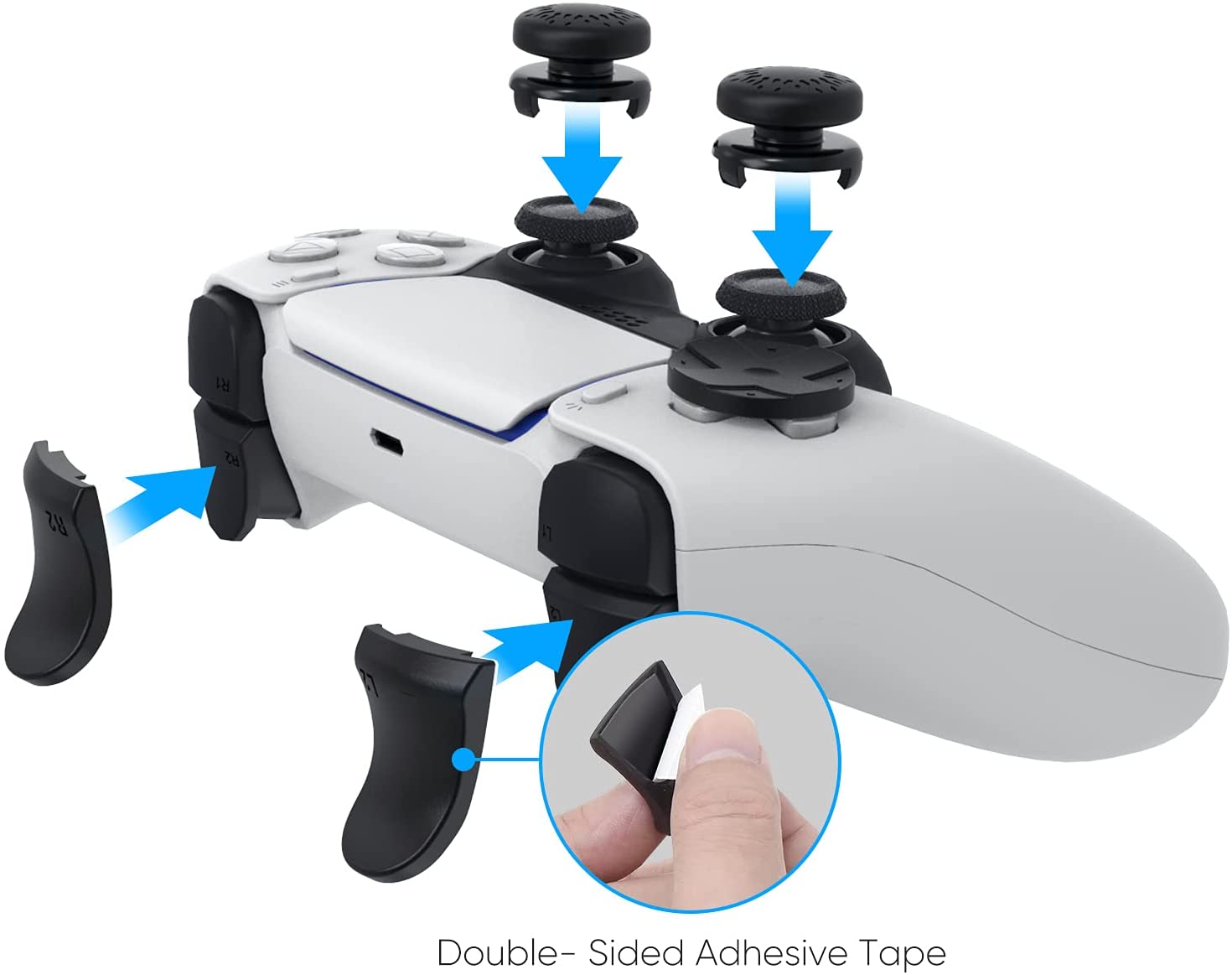 Zestaw akcesoriów do PS5, komp – Trigger Extender Button recenzja i cena