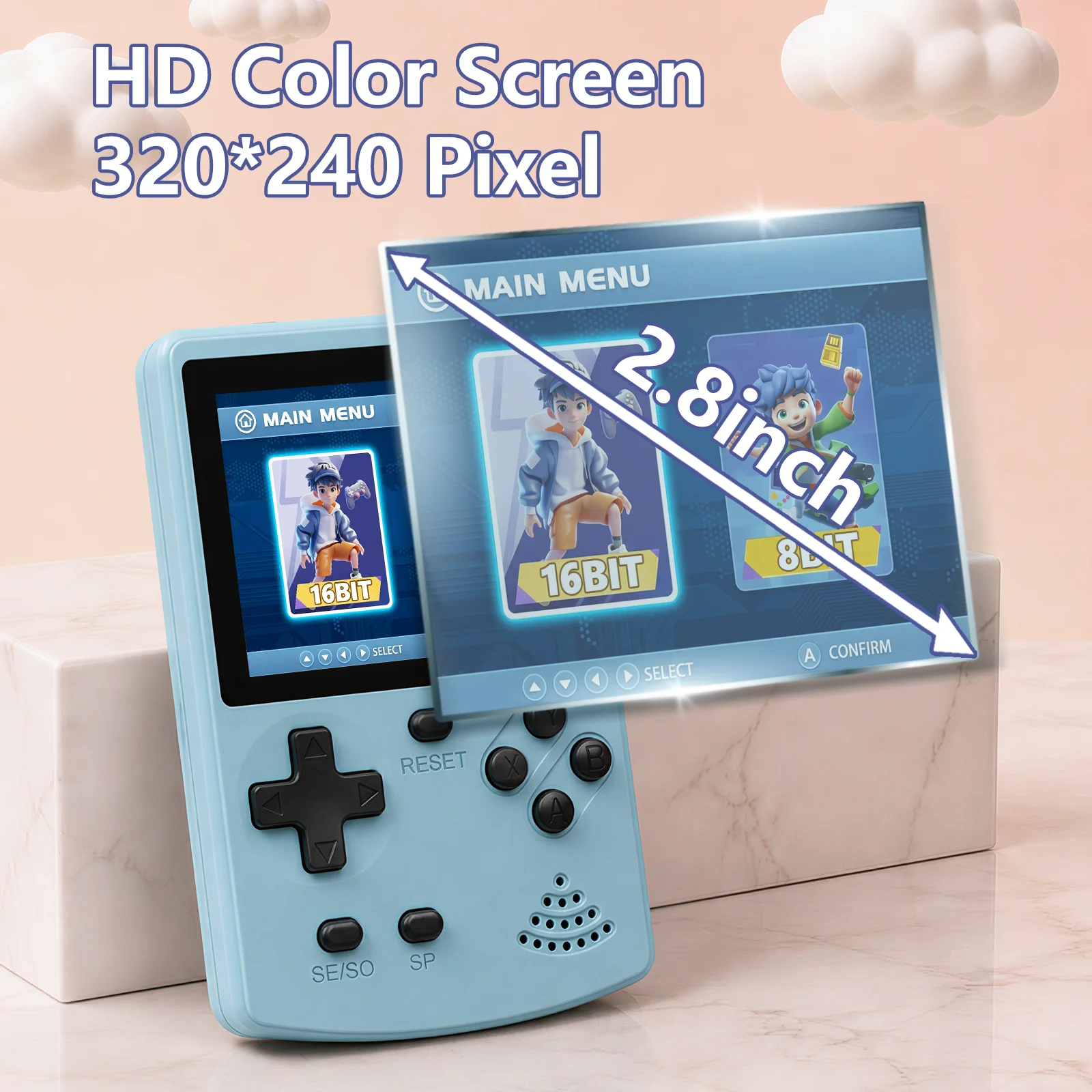 Konsola przenośna GAMINJA z 30 – Gaming Console For Kids recenzja i cena