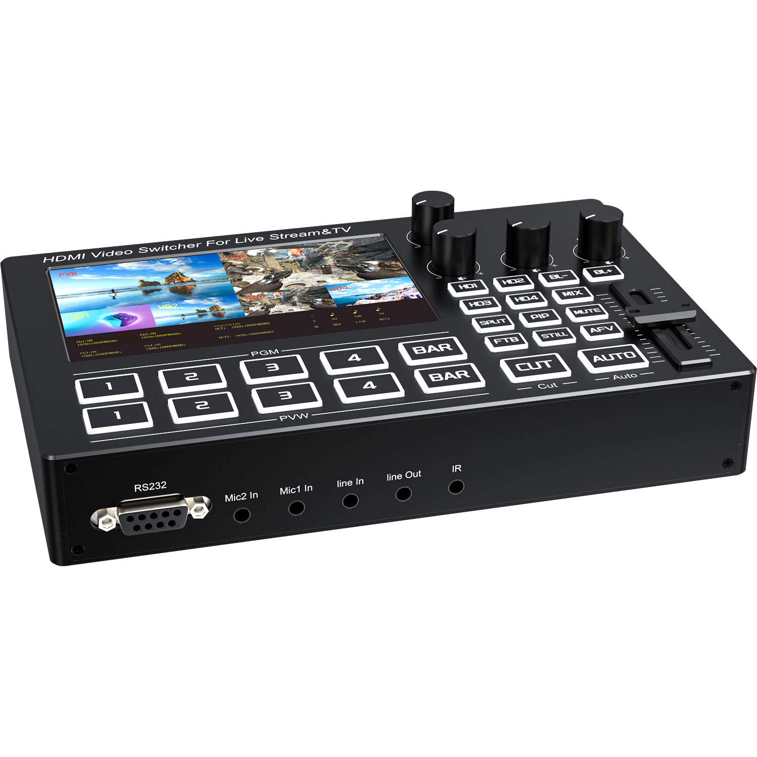 Mikser wideo 1080P z 4 kanałam – Gaming Console Box recenzja i cena